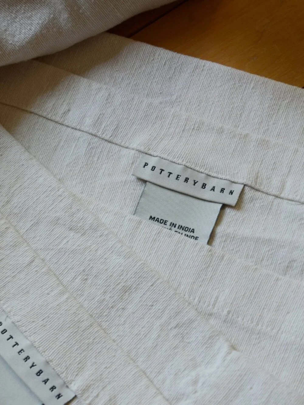 Set of 4 Panels Pottery Barn Silk/Cotton Blend Curtains Unlined 40x96
